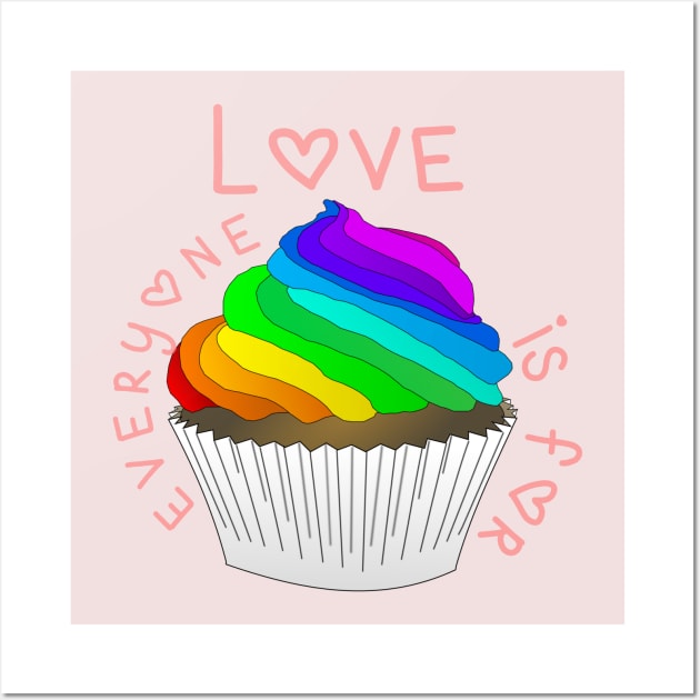 Love is for everyone- Happy pride month Wall Art by THESHOPmyshp